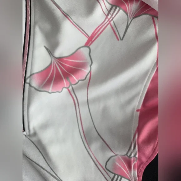 NWOT Monterey Club Polo Golf Pink and Black Floral Top Size XL - Picture 7 of 11